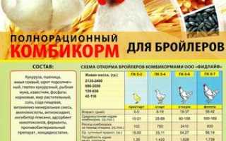Рецепт комбикорма для бройлеров